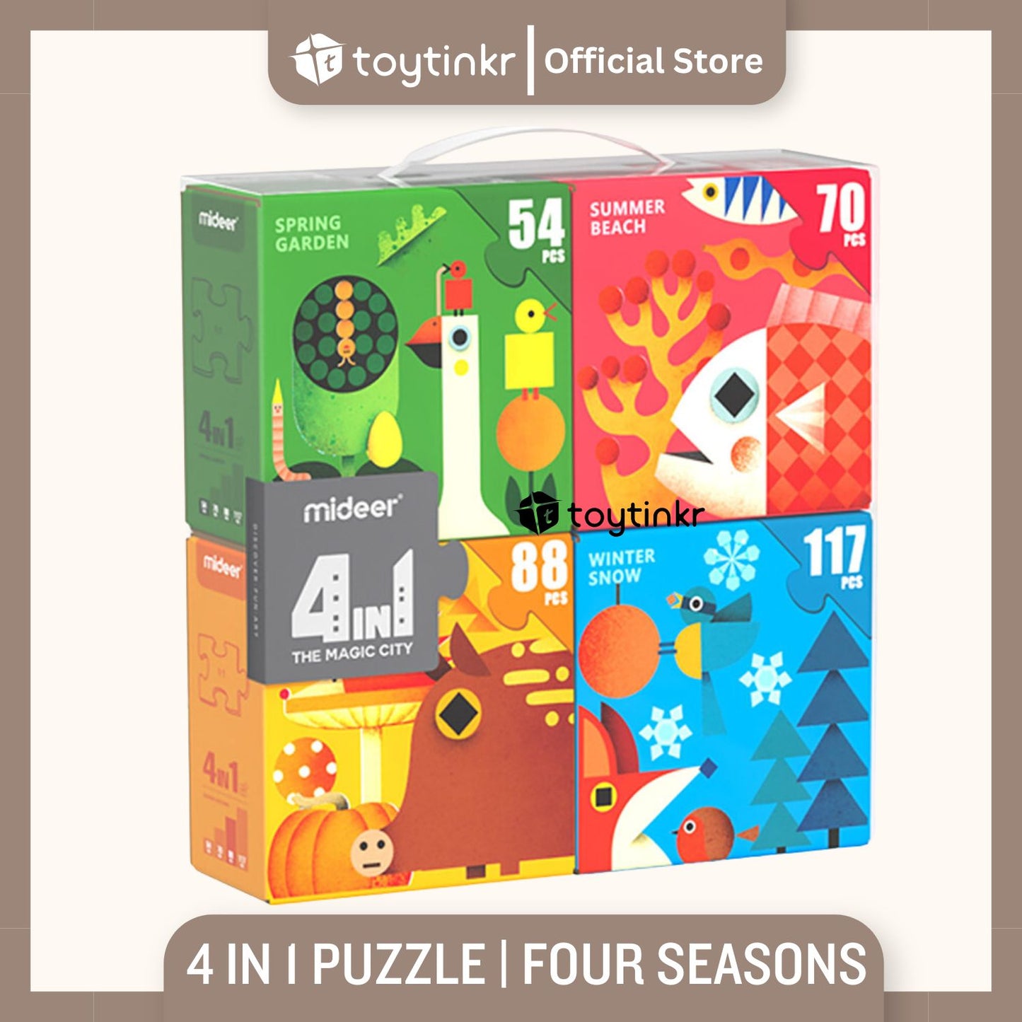 Mideer 4 in 1 Puzzle by Toytinkr