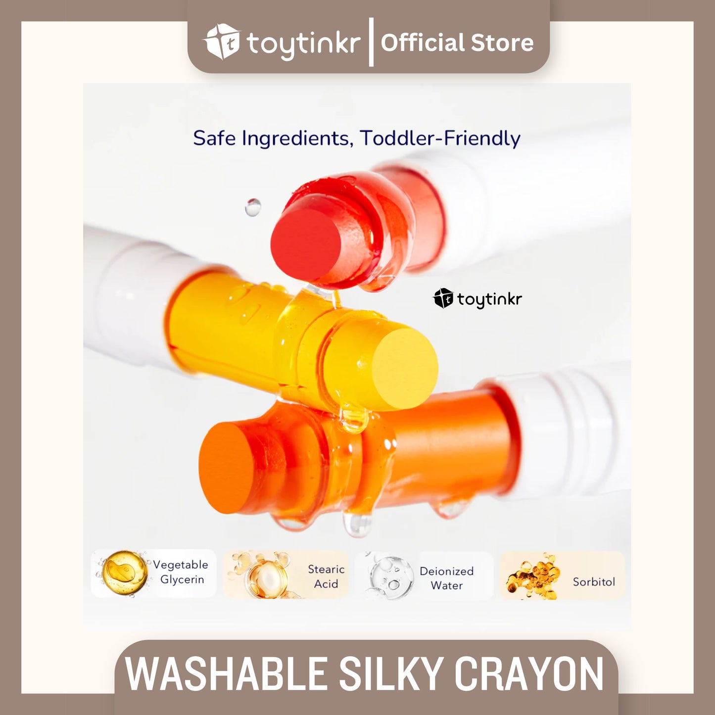 Mideer Washable Refillable Silky Crayons by Toytinkr