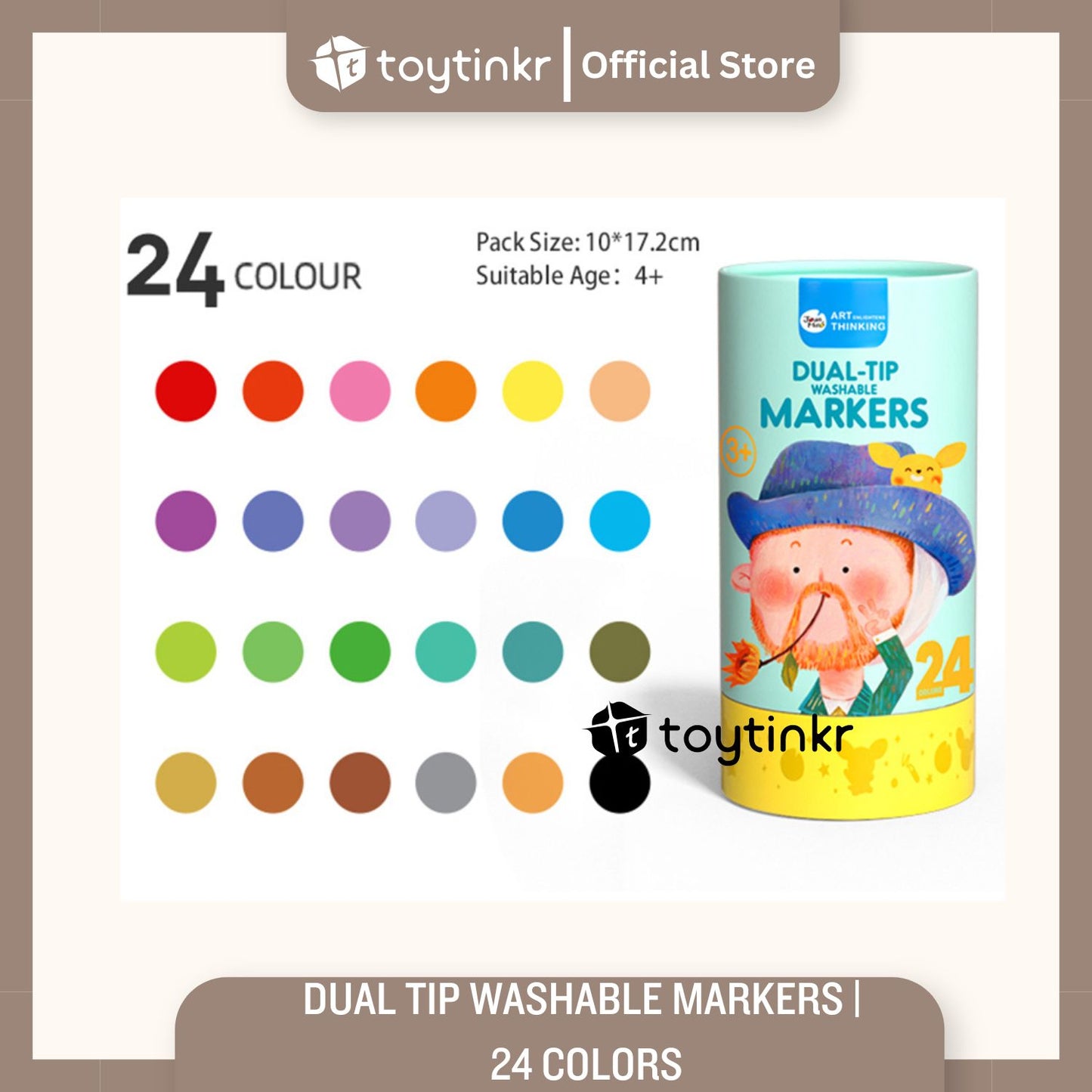 Jar Melo Dual Tip Washable Markers By Toytinkr
