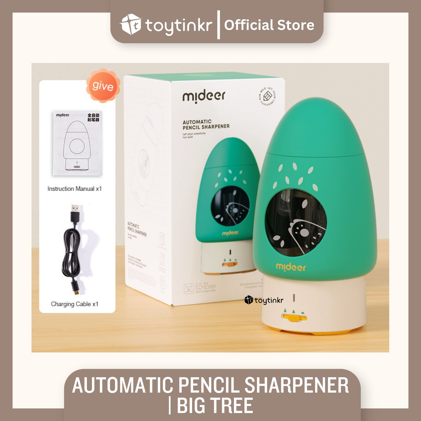 Mideer Automatic Pencil Sharpener by Toytinkr