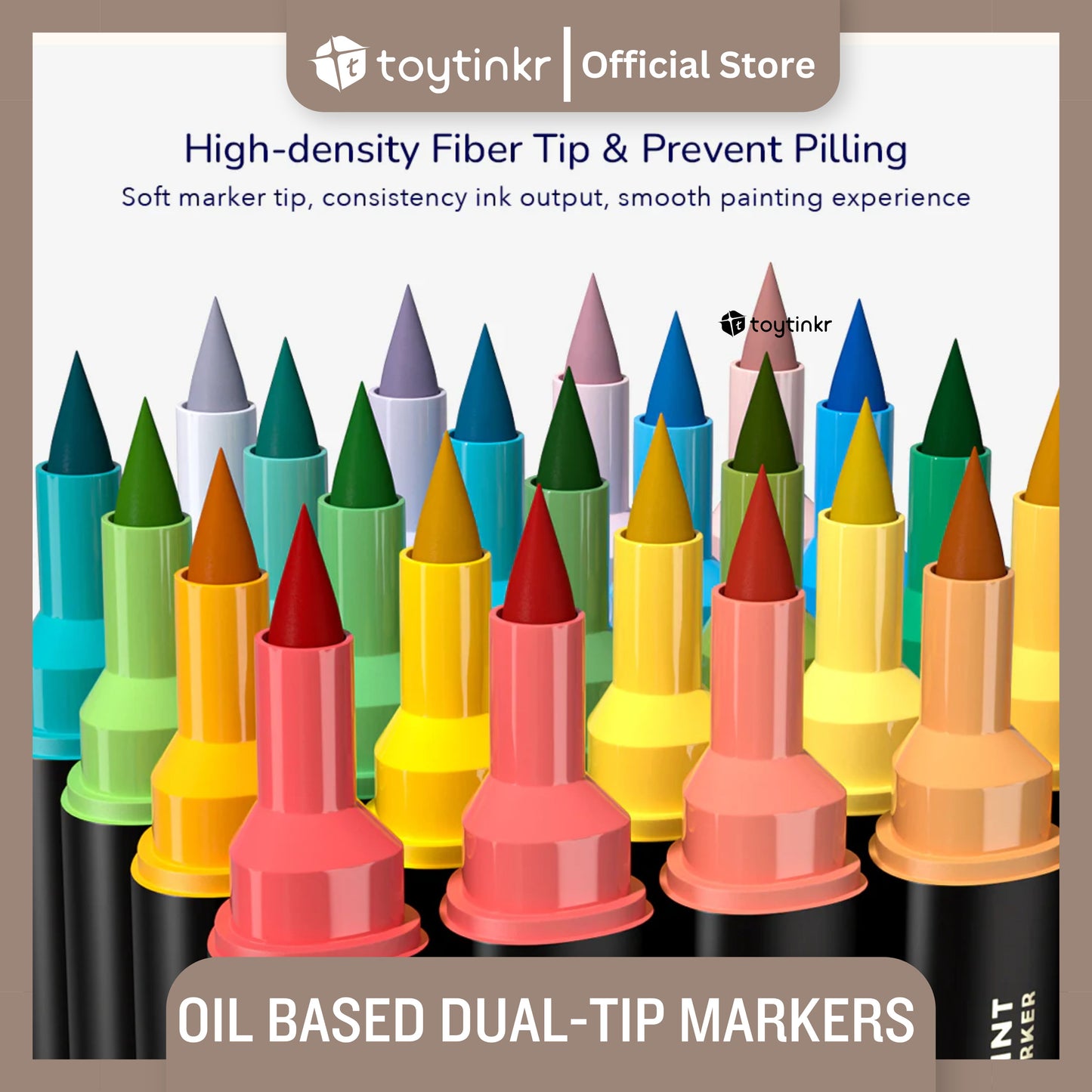 Mideer Oil Based Dual-Tip Markers by Toytinkr