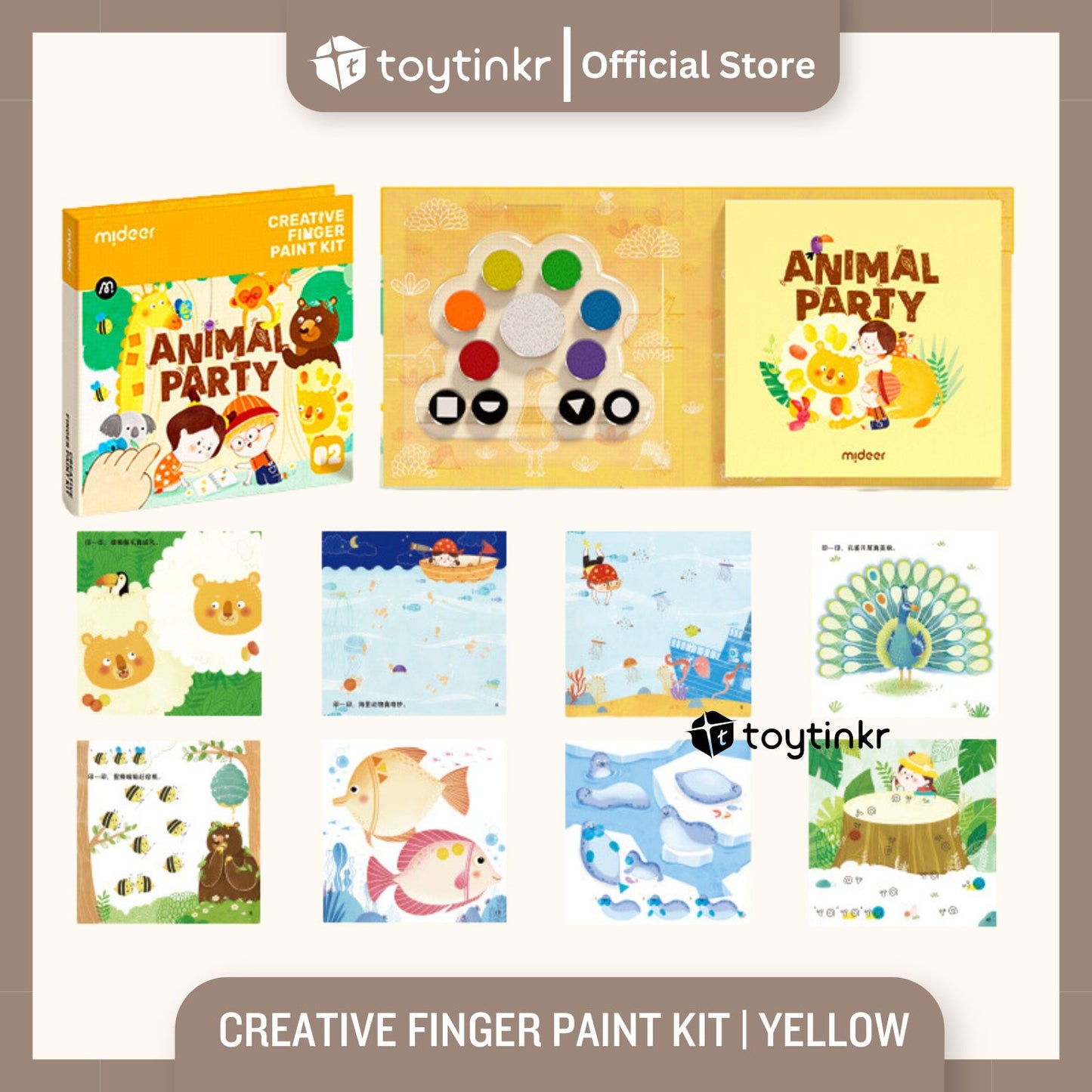 Mideer Creative Finger Paint Kit By Toytinkr
