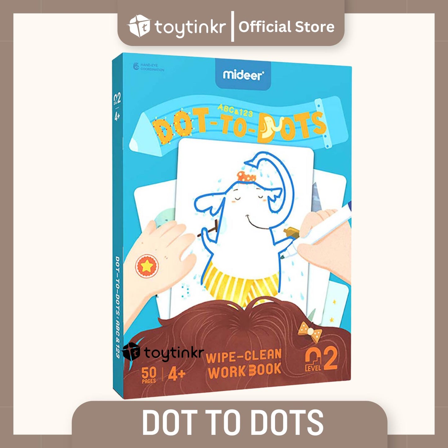 Mideer Wipe and Clean Work Book by Toytinkr