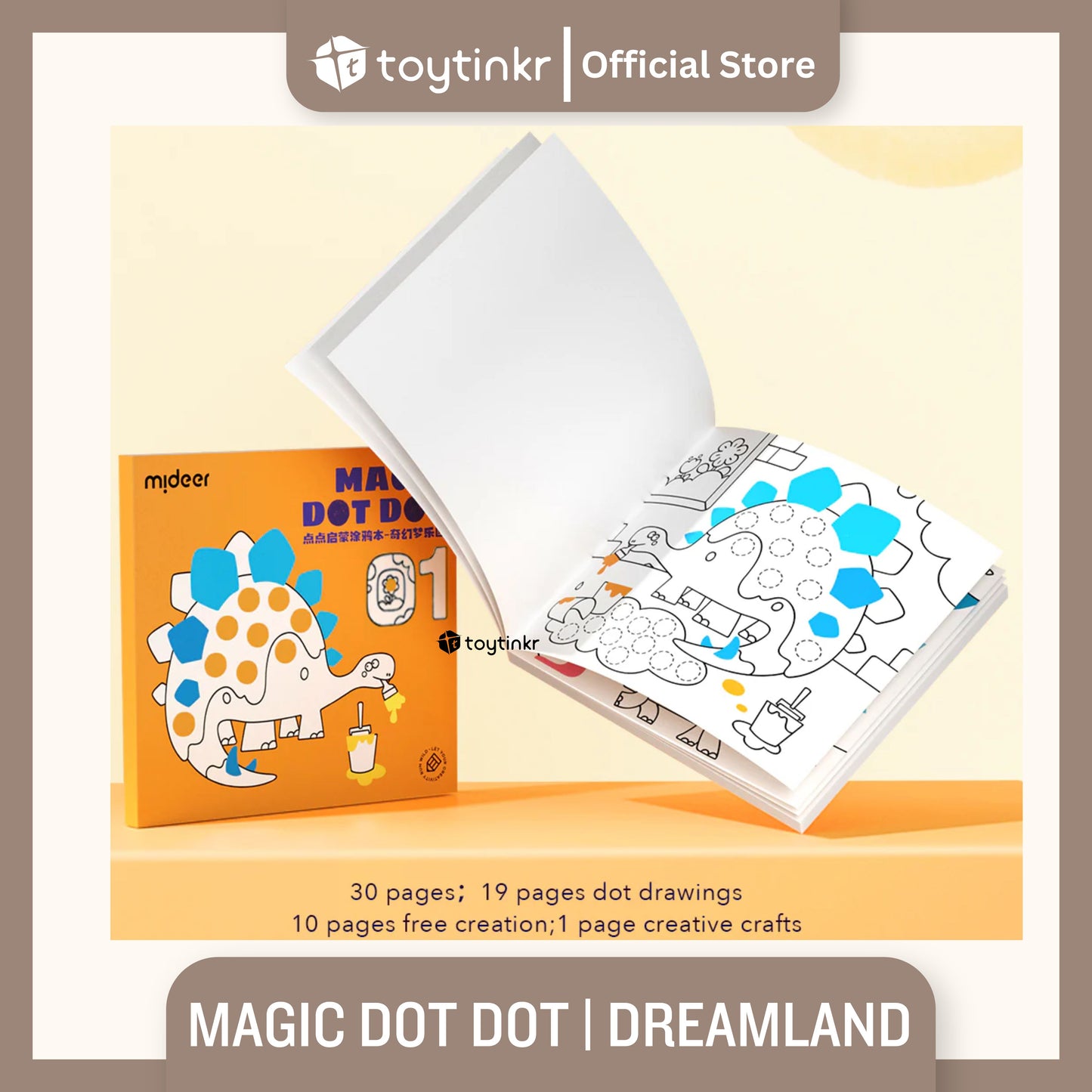 Mideer Magic Dot Dot Coloring Book by Toytinkr