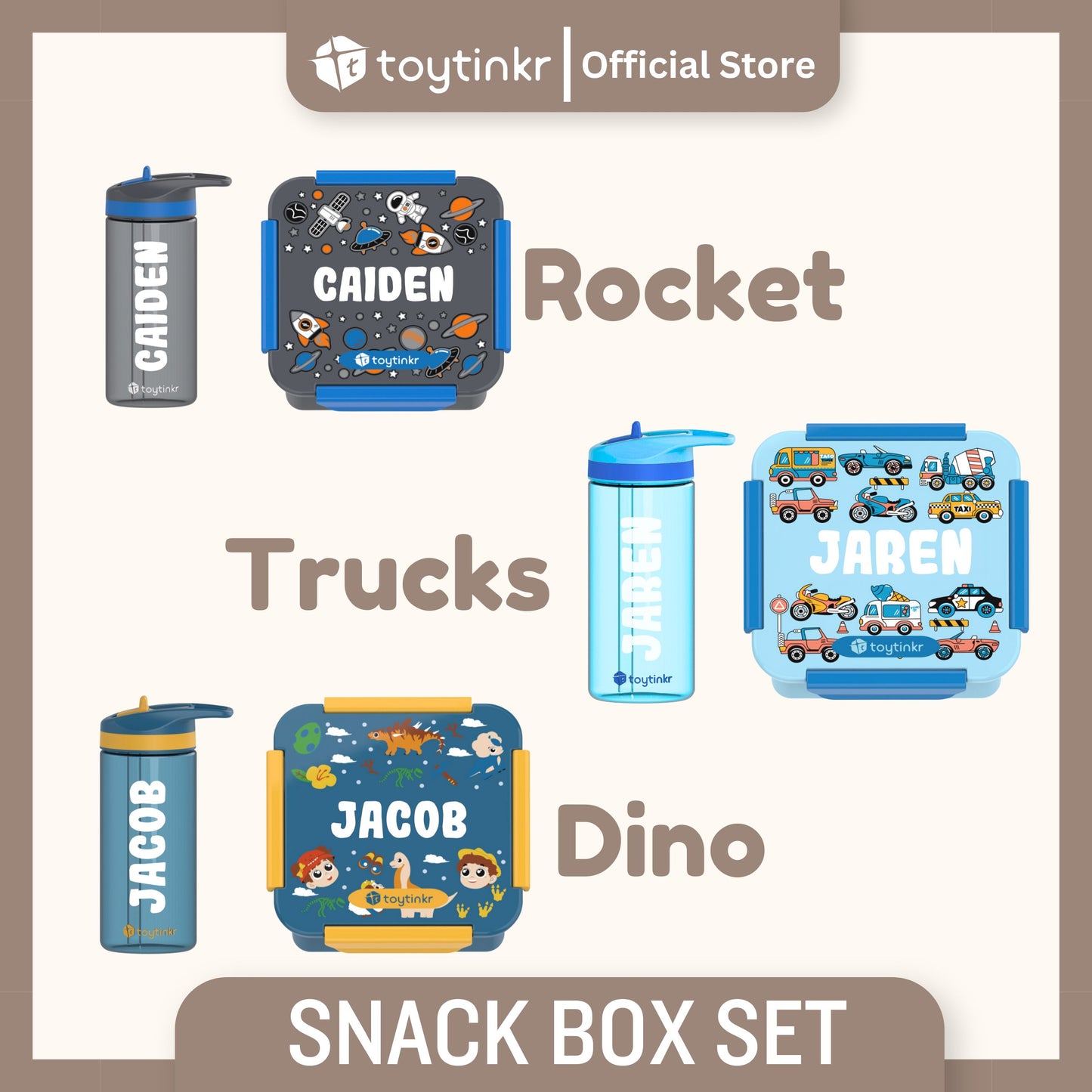 Toytinkr Personalized Snackbox Set