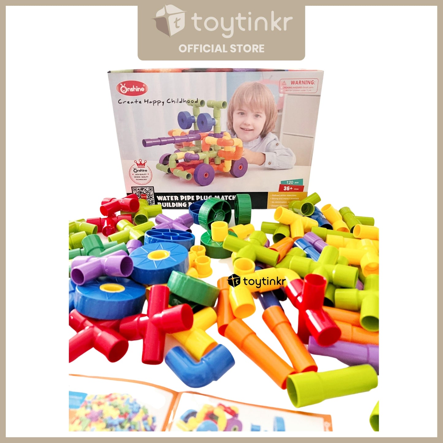 Water Pipe Plug Match Building Blocks