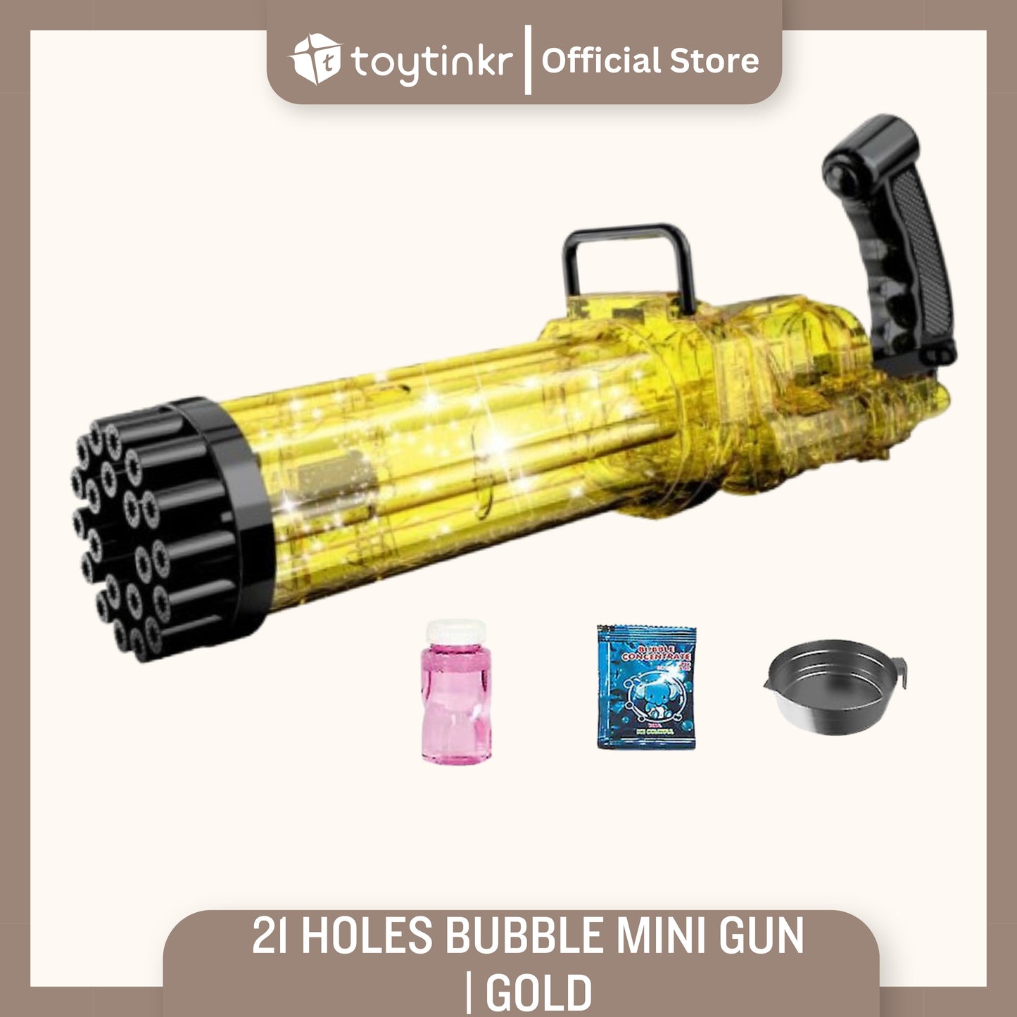 21 Holes Bubble Mini Gun by Toytinkr