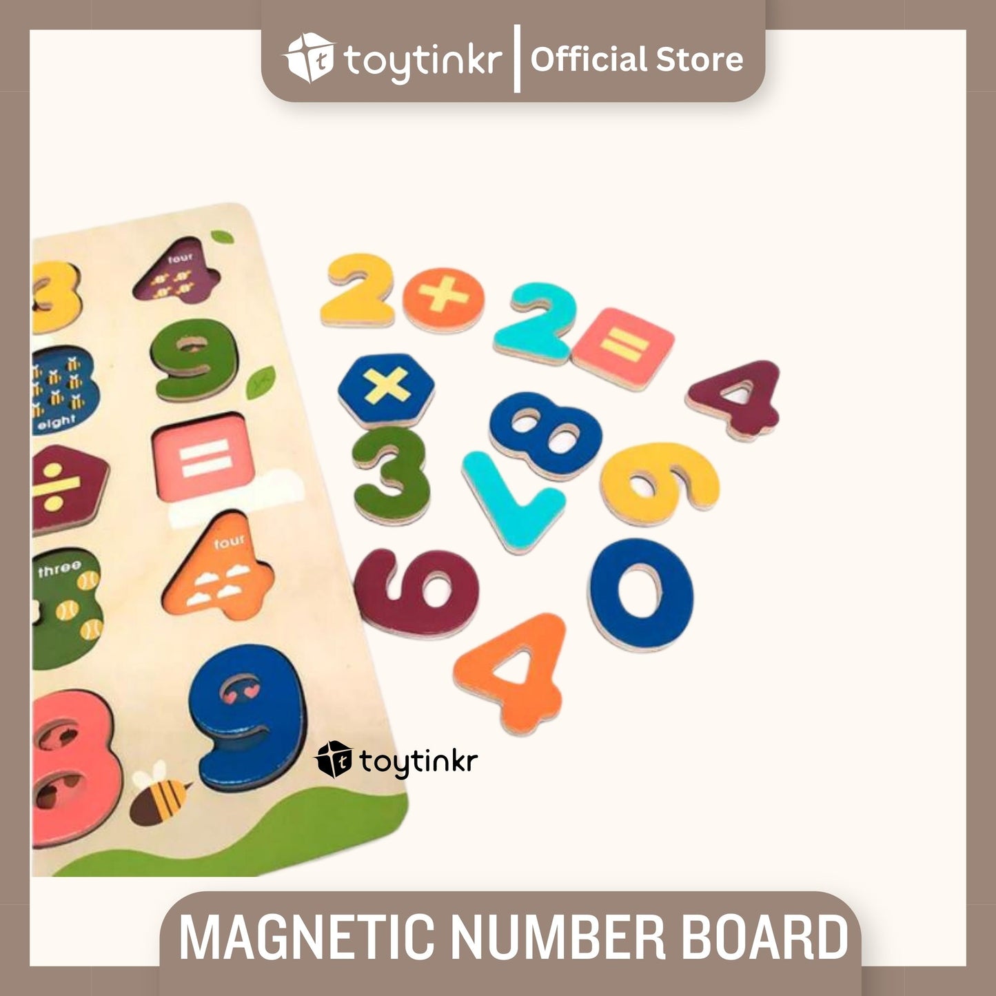 MiDeer Magnetic Number Board by Toytinkr