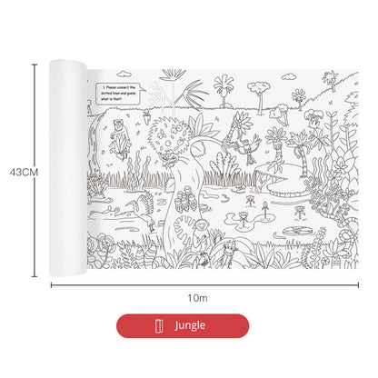 Mideer Giant Colouring Roll- Jungle by Toytinkr