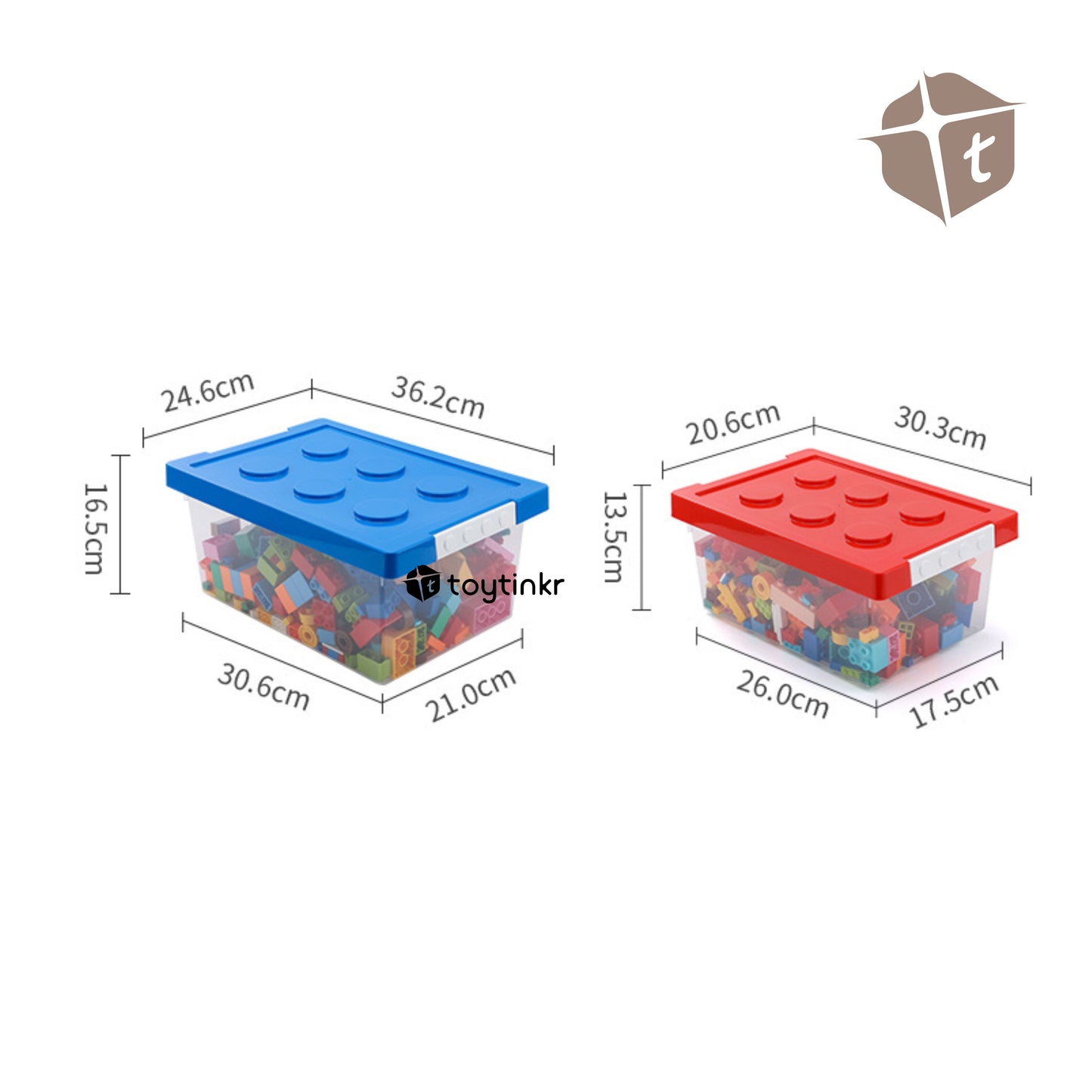 Stackable Toy Organizer Box for Kids Toys by Toytinkr