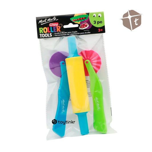 Mont Marte Kids Roller Clay Tools - 3pc by Toytinkr