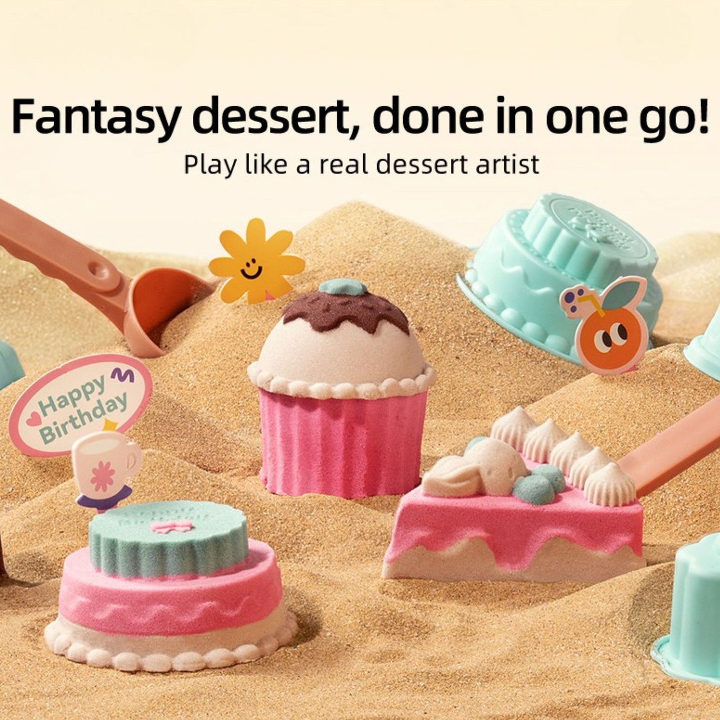 Mideer Color Magic Sand Play Set - Sweet Treaties by Toytinkr