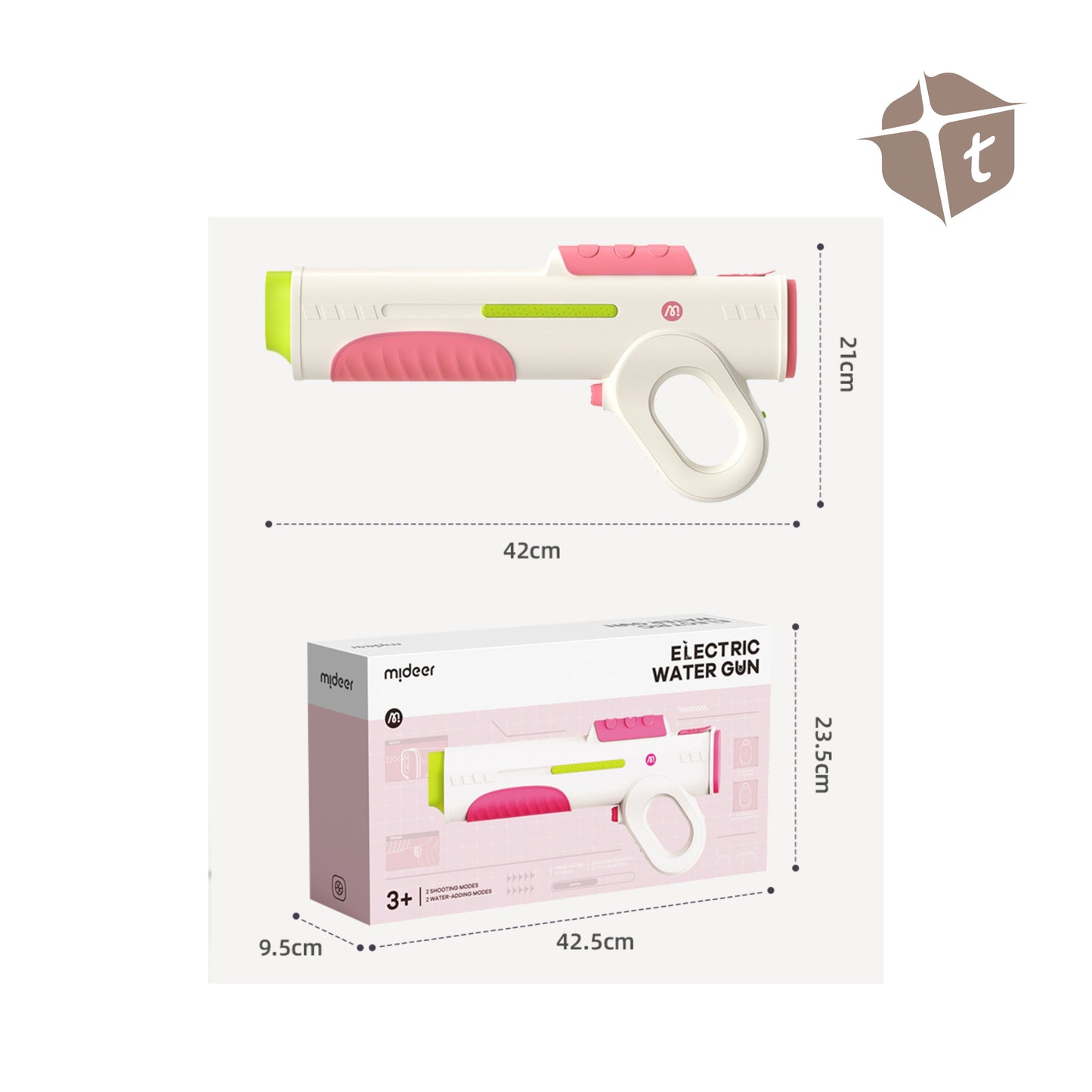 Mideer Electric Watergun - Pink (Ver.1) by Toytinkr