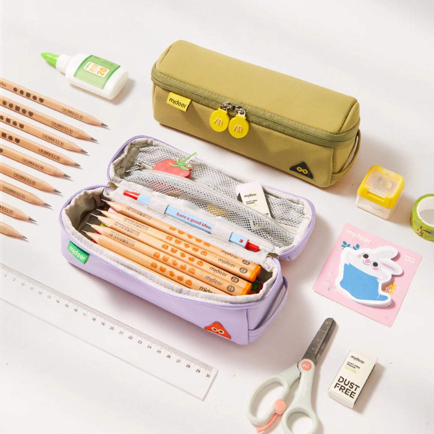 Mideer Personalized Multi-functional Toast Pencil case - Green by Toytinkr