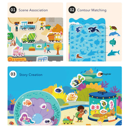 Mideer Reusable Jelly Sticker - The Bustling Traffic by Toytinkr