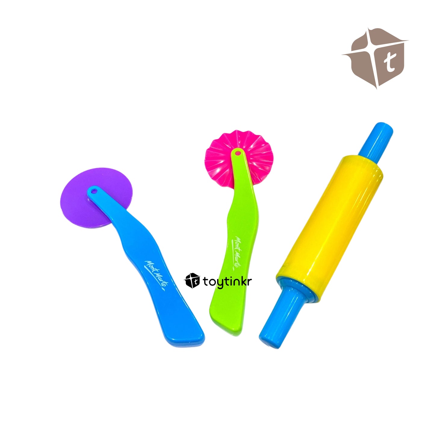 Mont Marte Kids Roller Clay Tools - 3pc by Toytinkr
