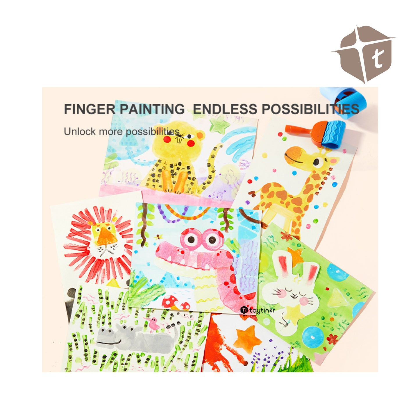 Mideer Finger Paint Tool Set by Toytinkr