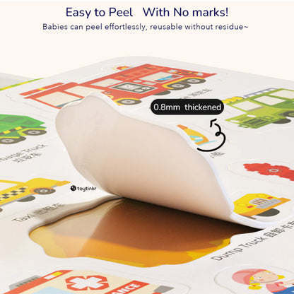 Mideer Reusable Jelly Sticker - The Bustling Traffic by Toytinkr