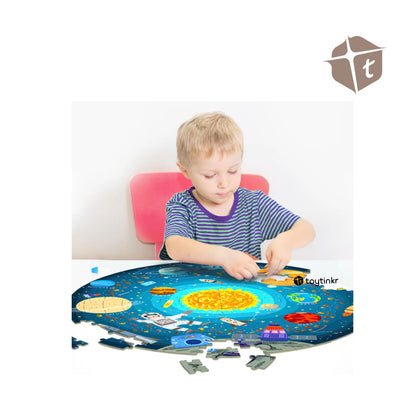Mideer Round Puzzle - Space by Toytinkr