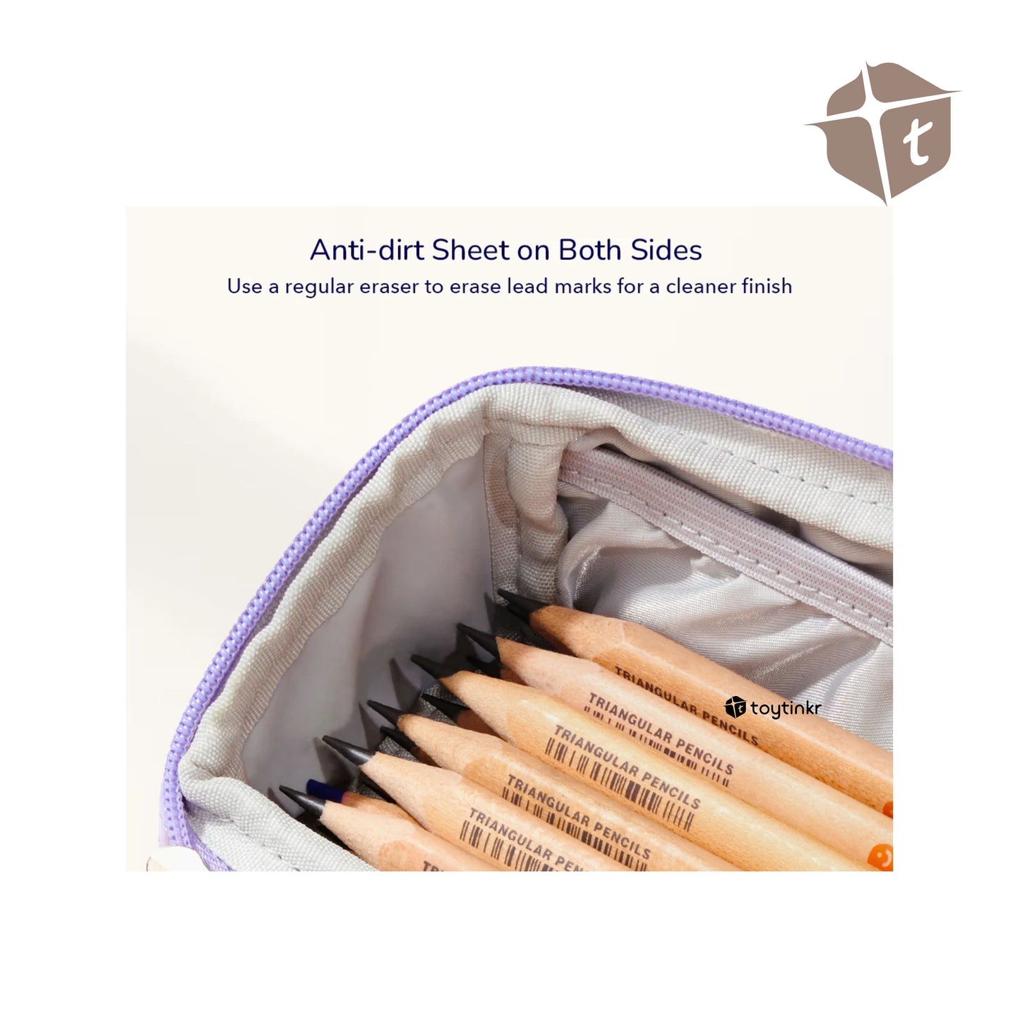 Mideer Multi-functional Toast Pencil case - Purple by Toytinkr