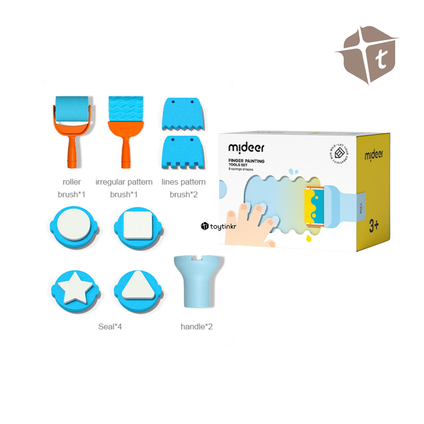 Mideer Finger Paint Tool Set by Toytinkr