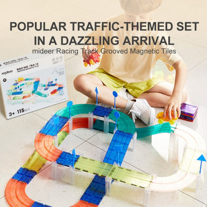 Mideer Colorful Magnetic Tiles - Racing Tracks by Toytinkr
