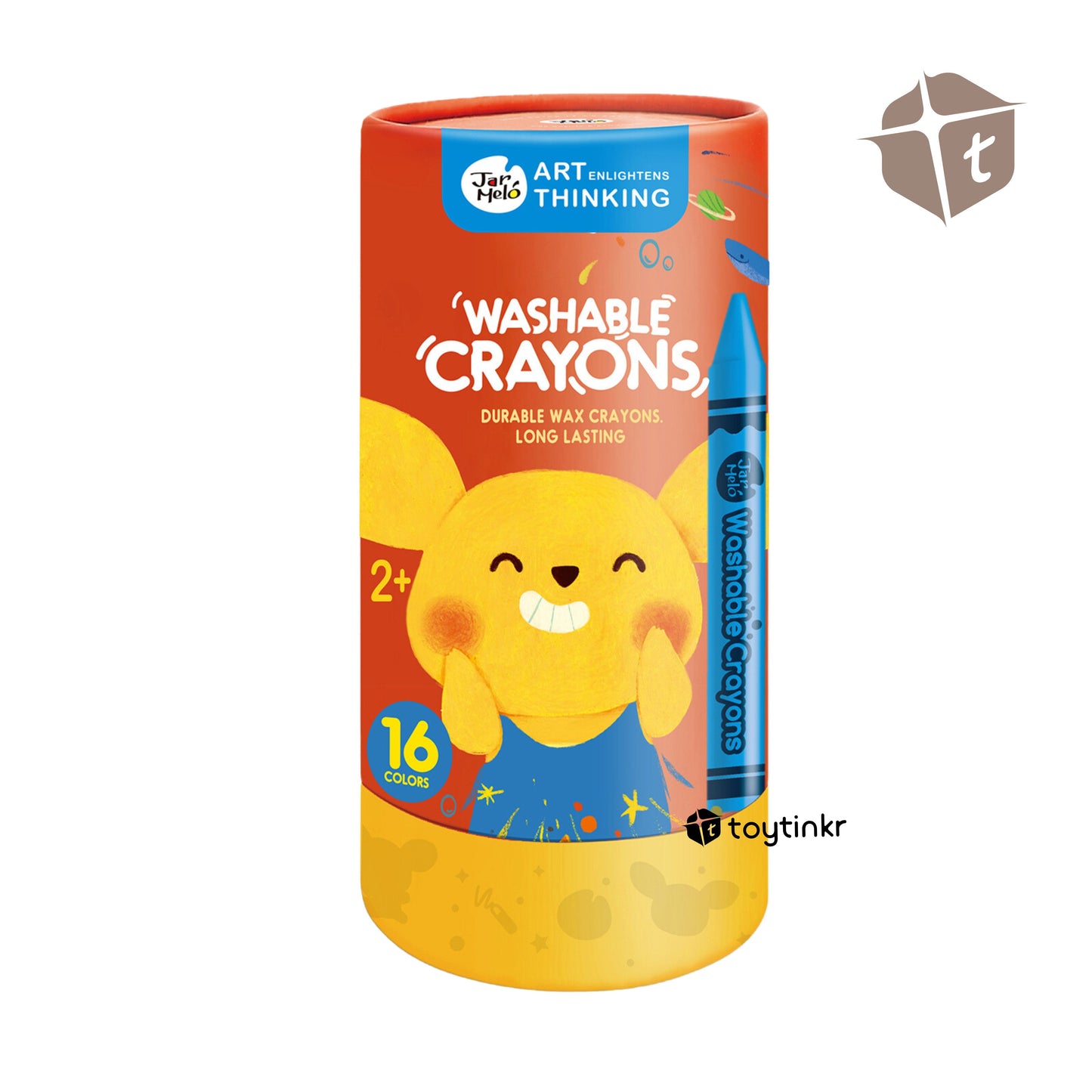Jar Melo Washable Crayons - 16 Colors by Toytinkr