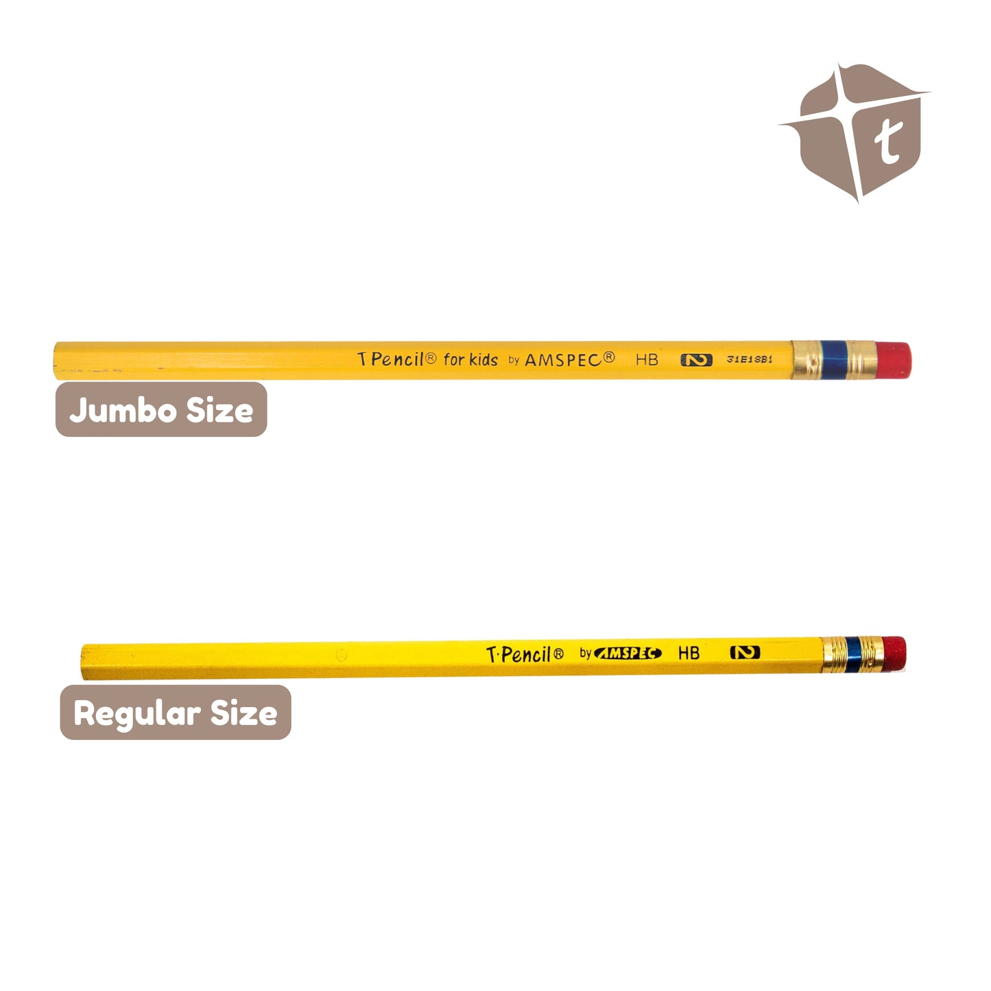 No.2 HB Pencils - Regular & Jumbo by Toytinkr