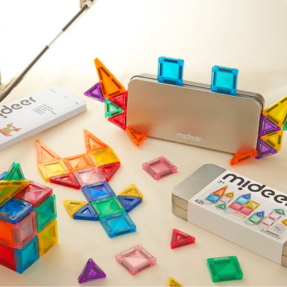 Mideer Mini Magnetic Tiles - 42pcs by Toytinkr