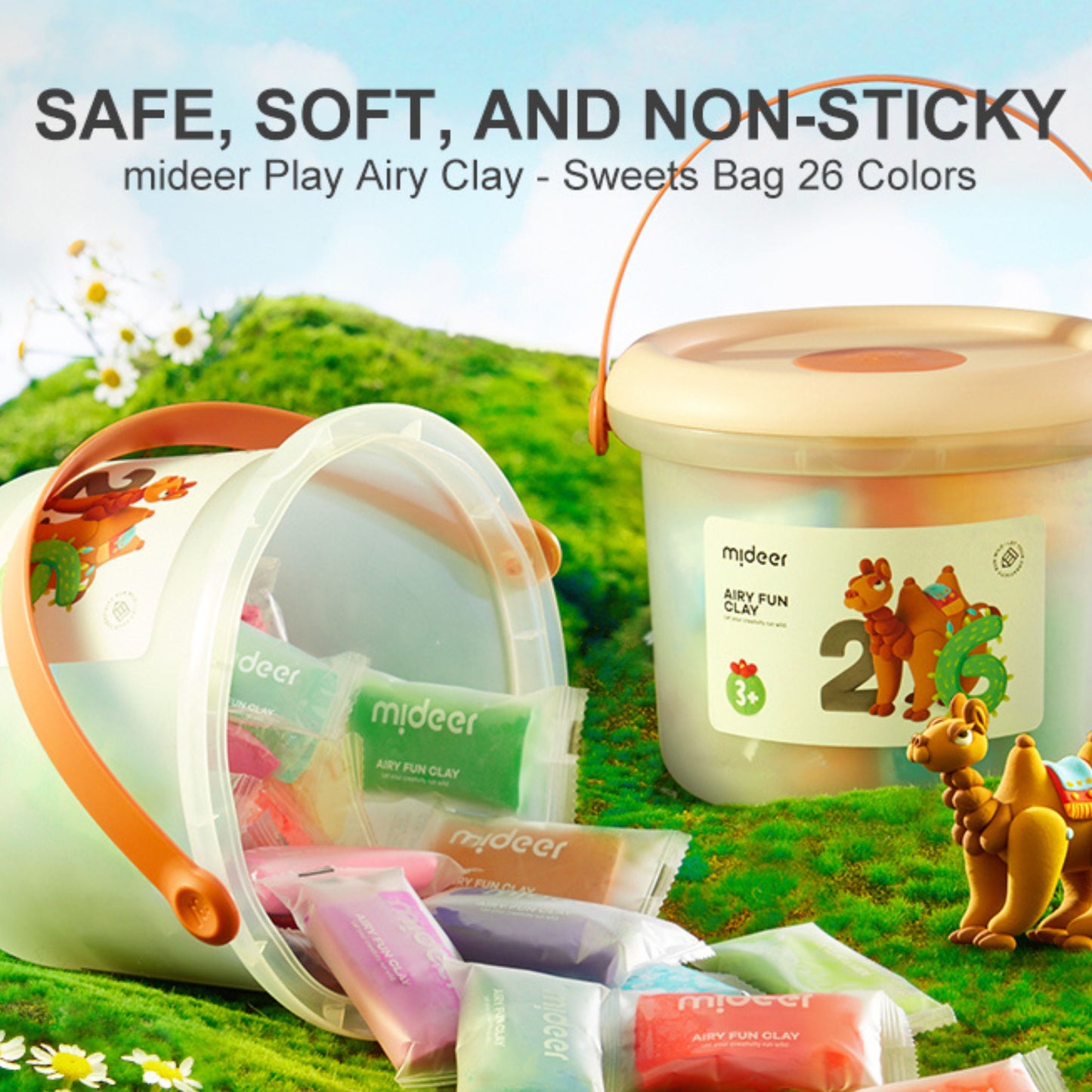 Mideer Air Fun Clay Set - 48pcs by Toytinkr