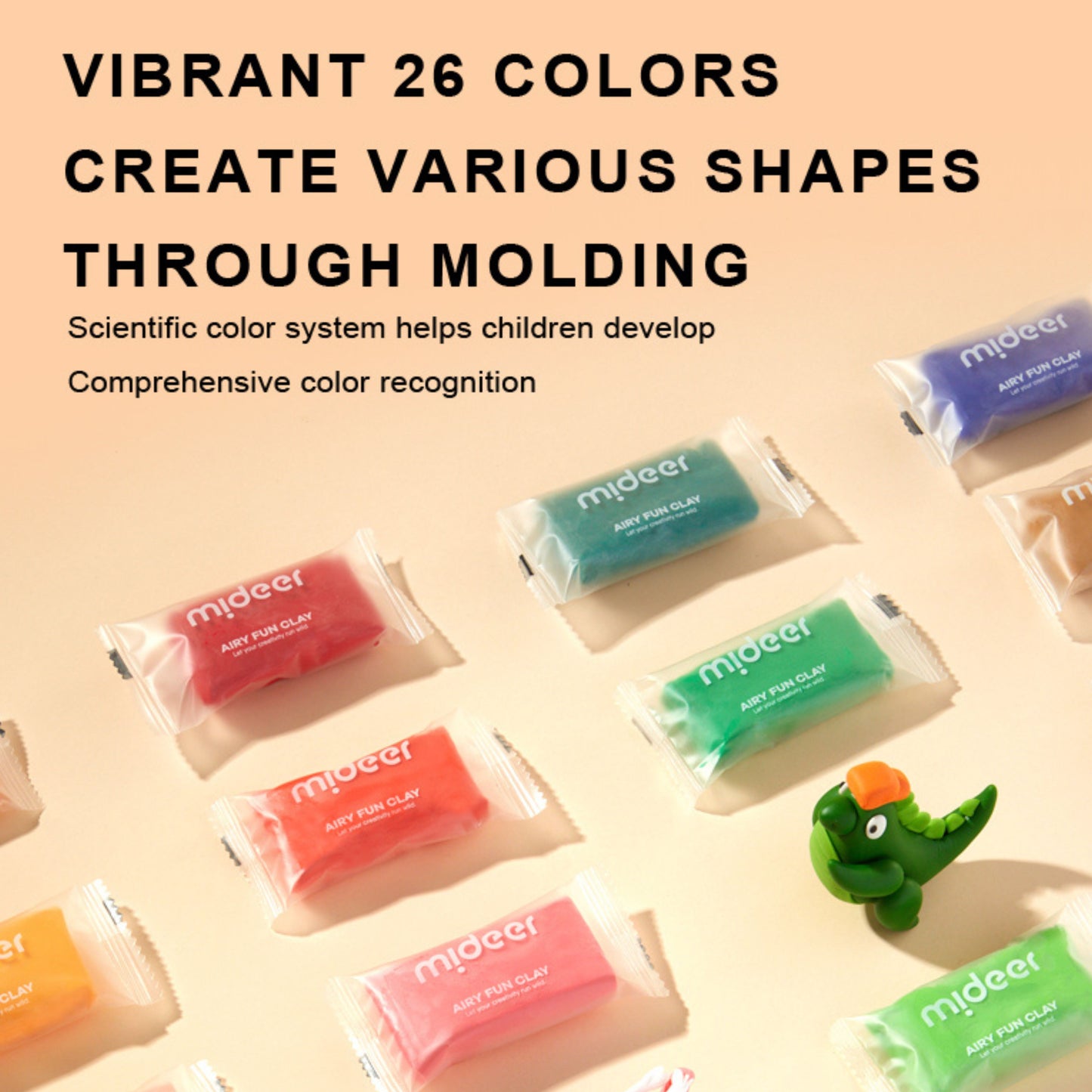 Mideer Air Fun Clay Set - 48pcs by Toytinkr