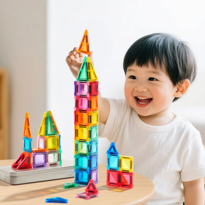 Mideer Mini Magnetic Tiles - 51pcs by Toytinkr