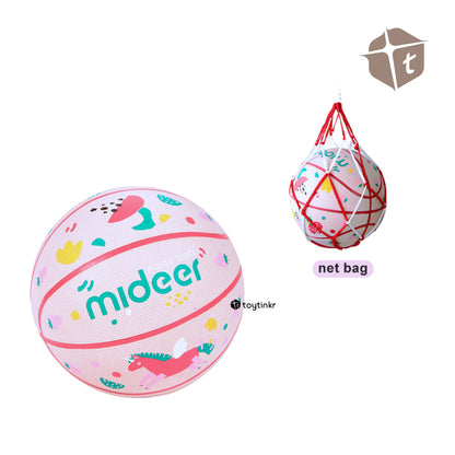 Mideer Kids Basketball Ball - Pink by Toytinkr