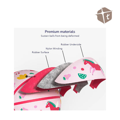 Mideer Kids Basketball Ball - Pink by Toytinkr