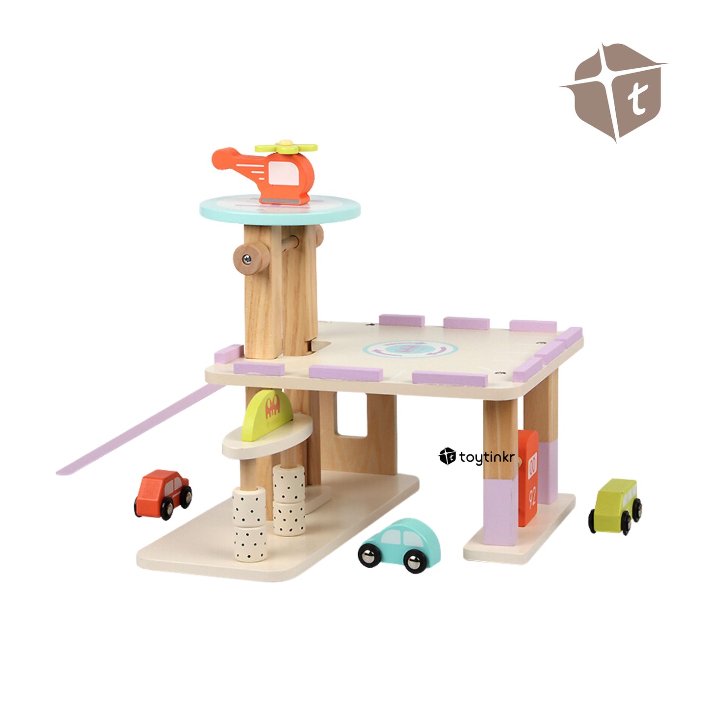 Wooden Mini Parking Lot by Toytinkr
