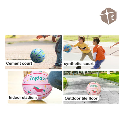 Mideer Kids Basketball Ball - Blue (Small) by Toytinkr