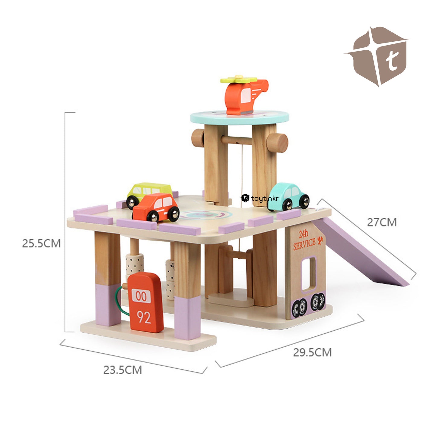 Wooden Mini Parking Lot by Toytinkr