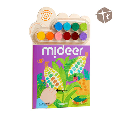 Mideer Creative Finger Paint Kit Notebook - Secret Garden by Toytinkr