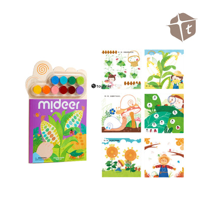 Mideer Creative Finger Paint Kit Notebook - Secret Garden by Toytinkr