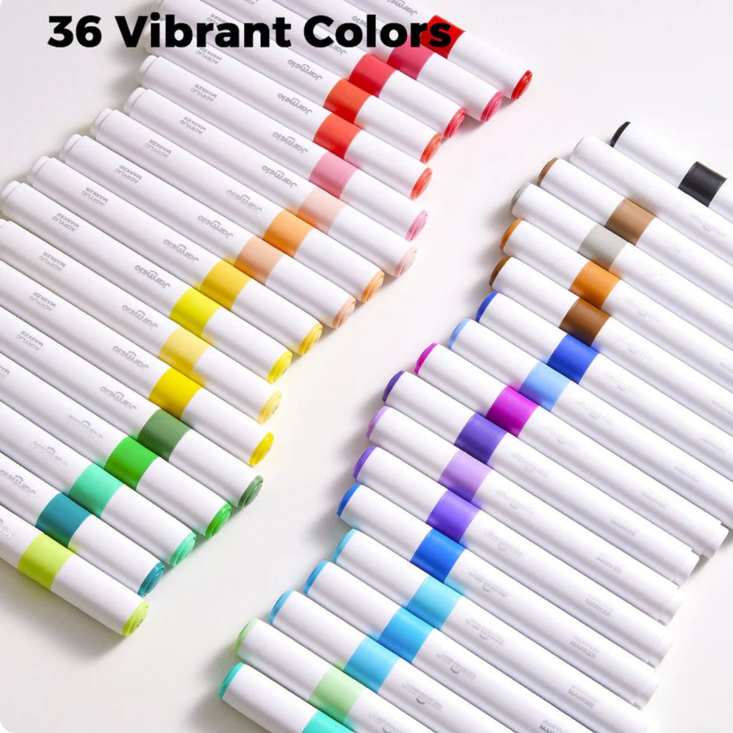 Jar Melo Acrylic Paint Markers w/ Bag  (36 Colors) by Toytinkr