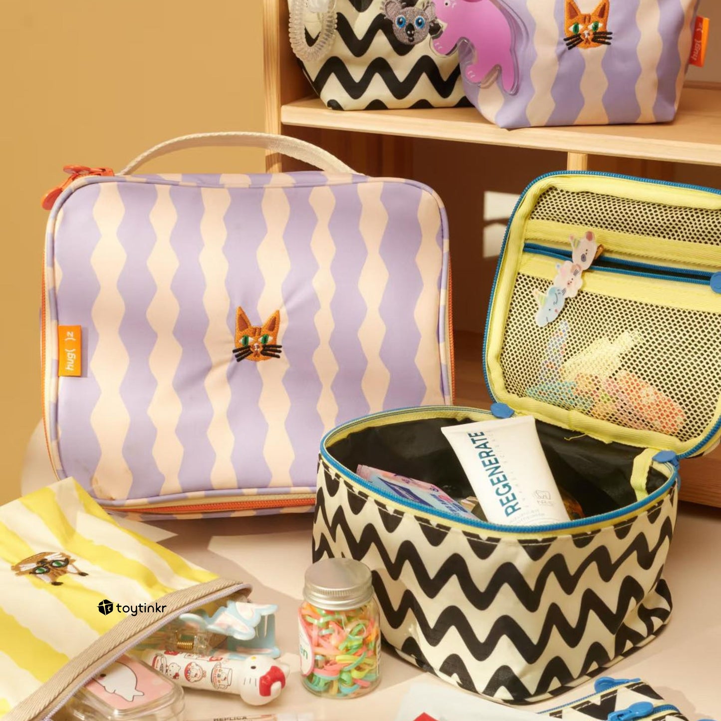 Hug Z Personalized Toiletry Cube Bags by Toytinkr