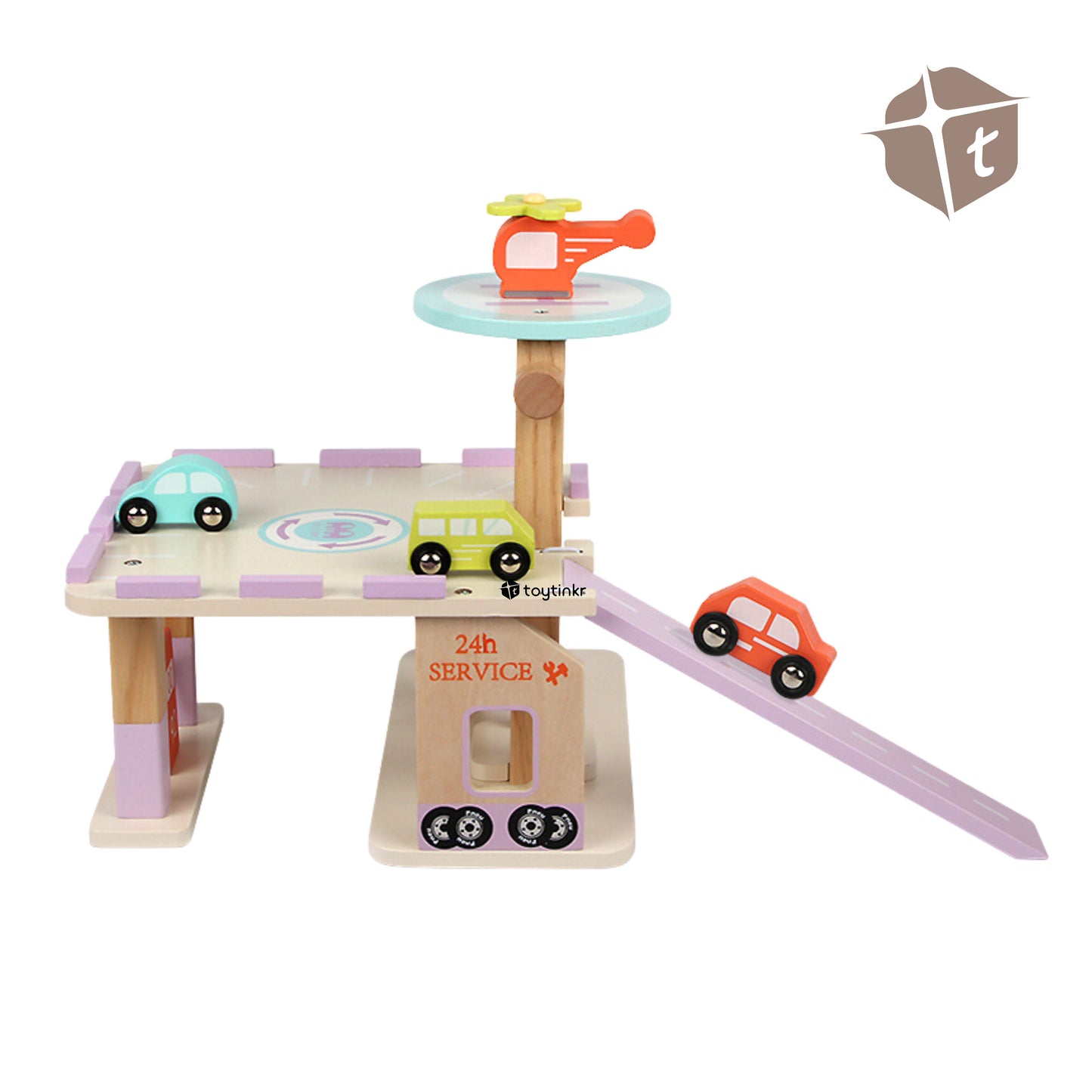 Wooden Mini Parking Lot by Toytinkr