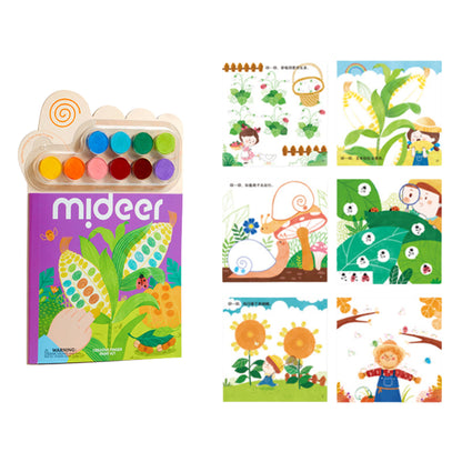 Mideer Creative Finger Paint Kit Notebook - Secret Garden by Toytinkr