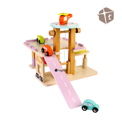 Wooden Mini Parking Lot by Toytinkr