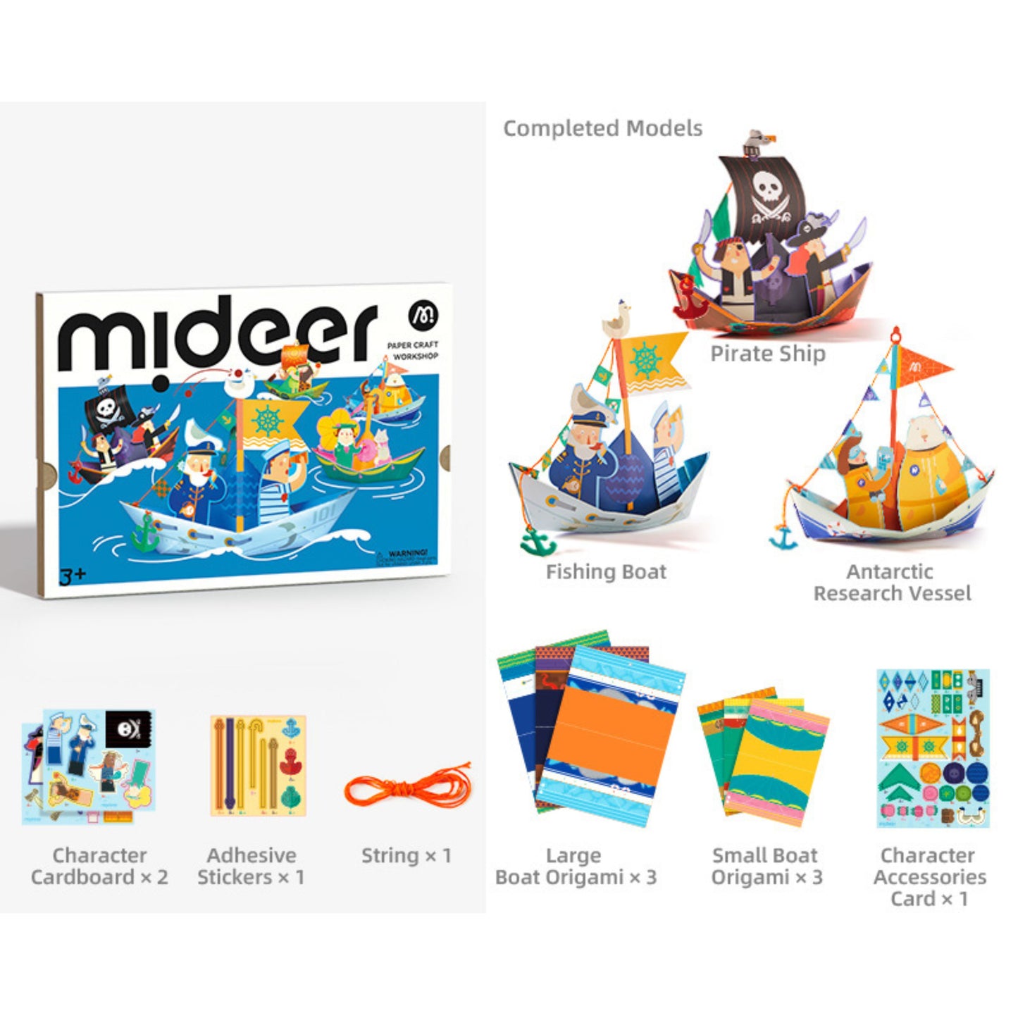 Mideer Papercraft Workshop - Boats by Toytinkr
