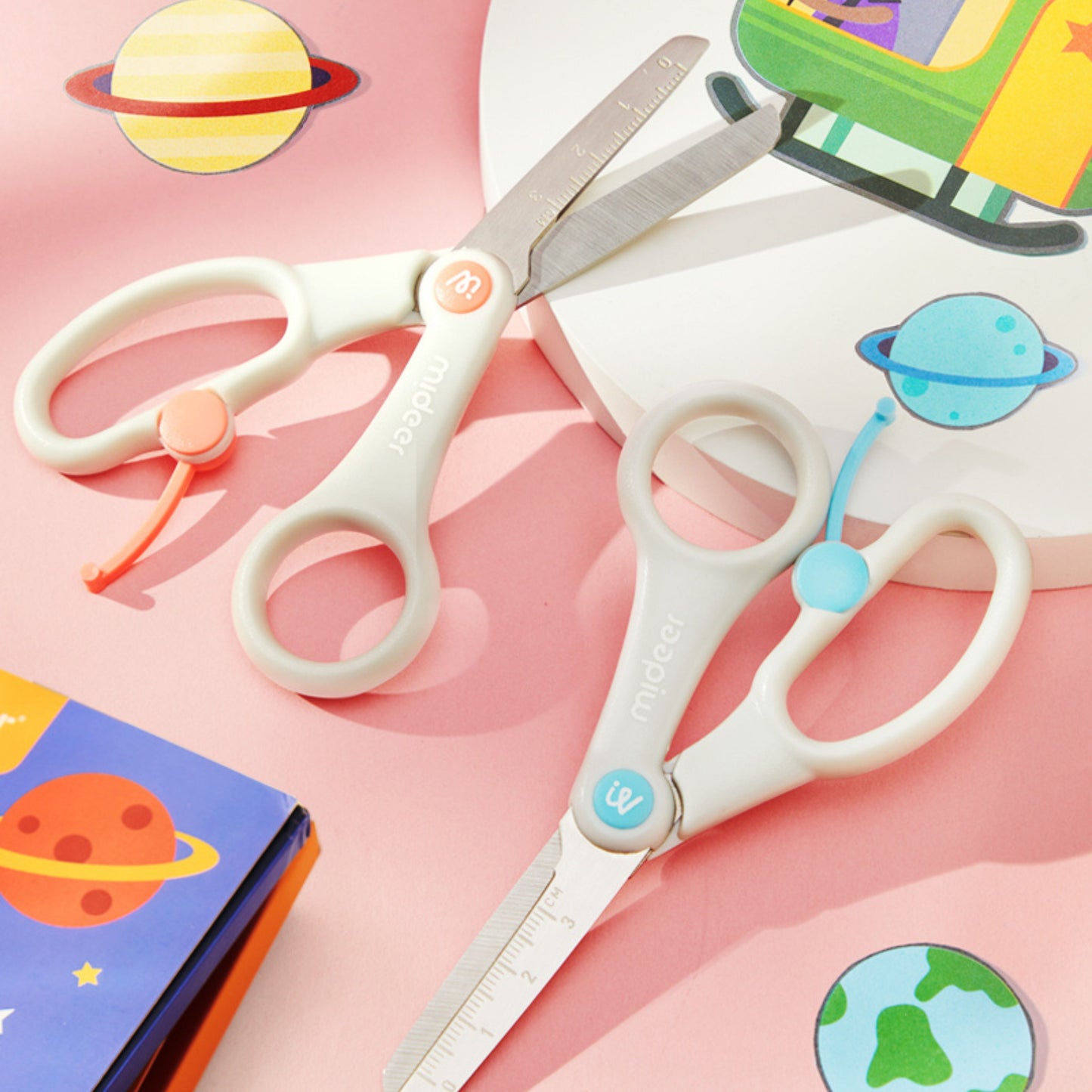 Mideer Kids Scissors - Light Blue by Toytinkr