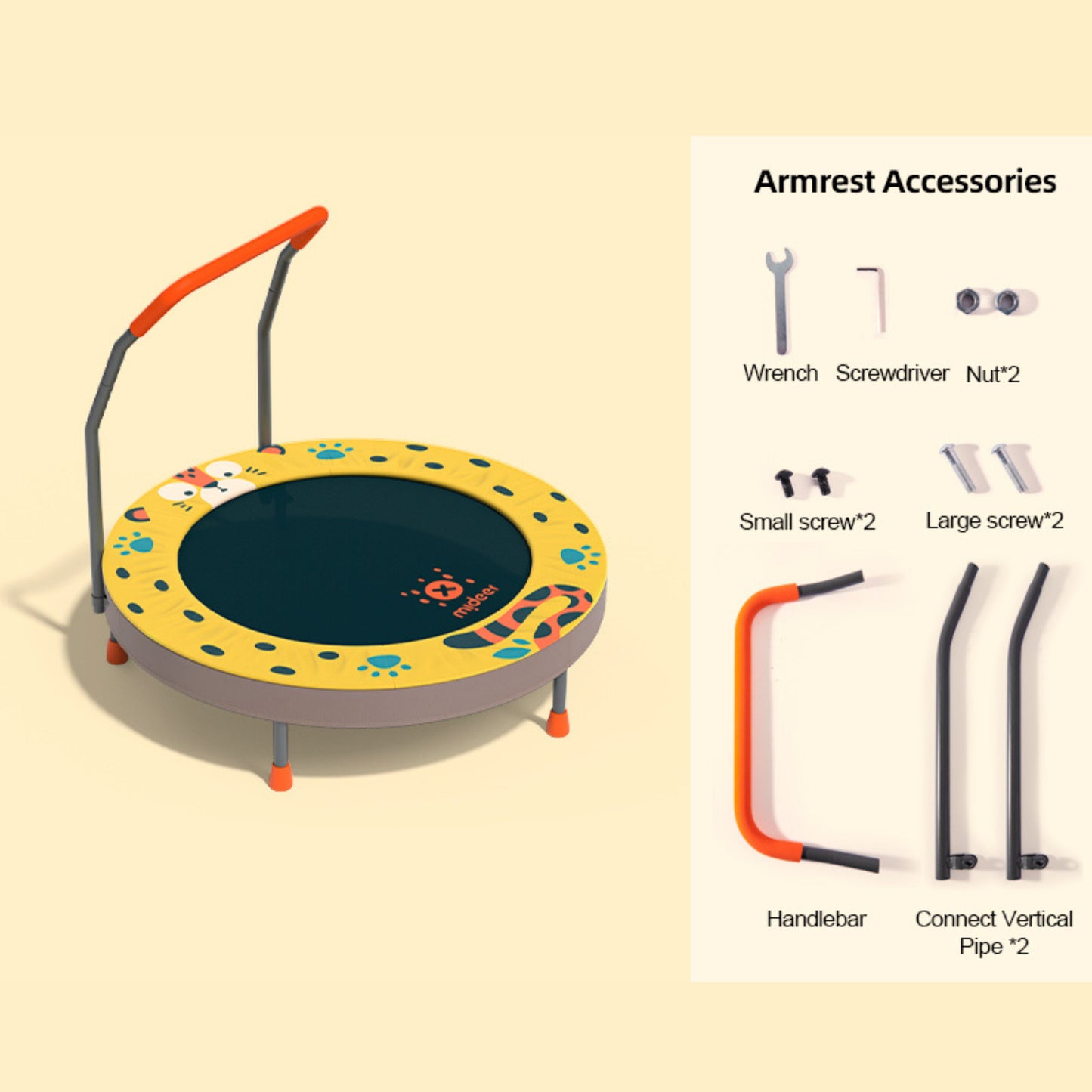 Mideer Foldable Trampoline - Leopard by Toytinkr