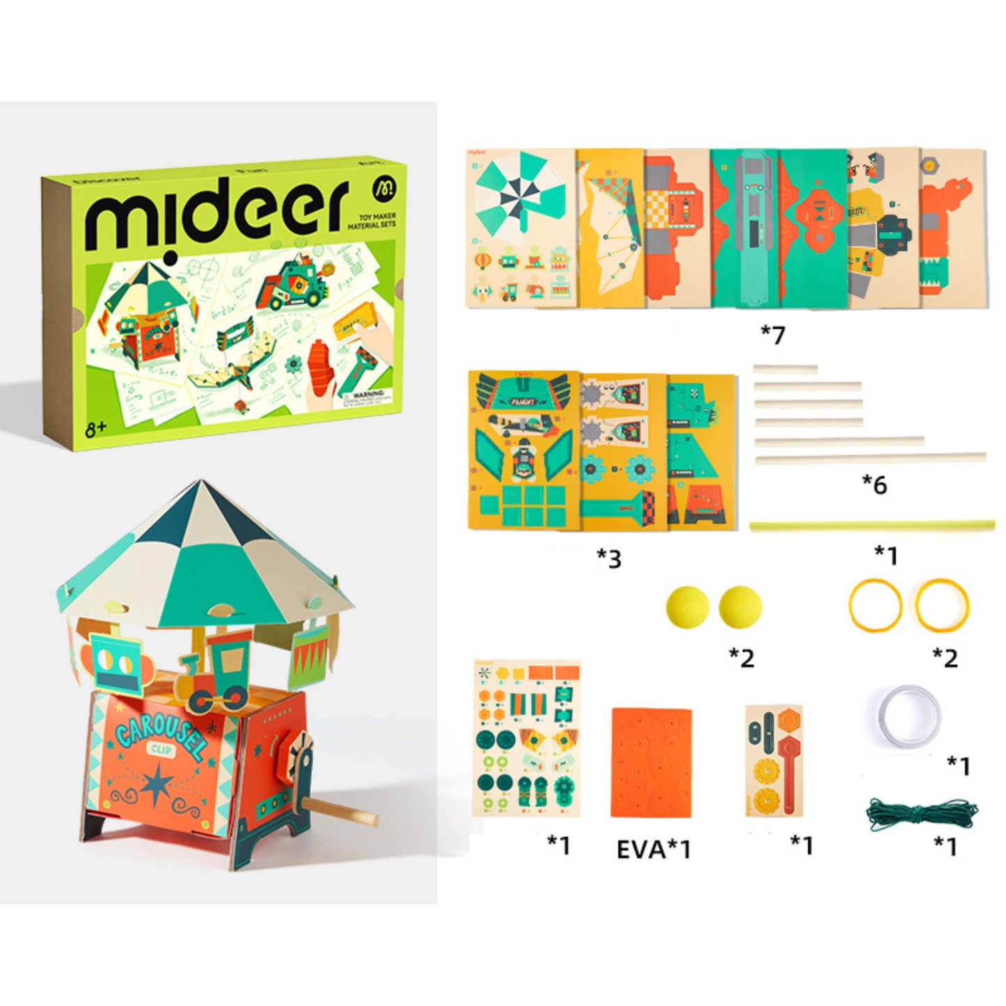 Mideer Toy Maker Material Set - Mechanincs Set by Toytinkr