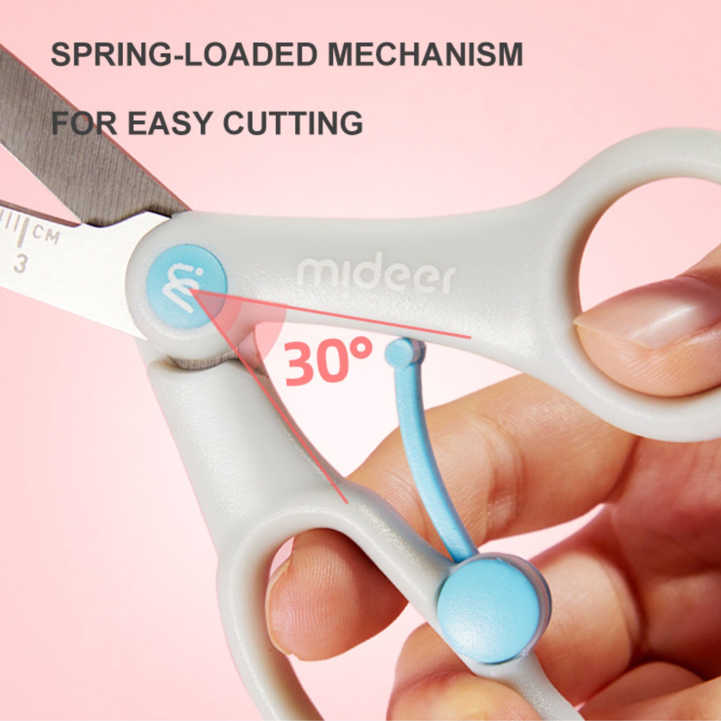 Mideer Kids Scissors - Light Blue by Toytinkr