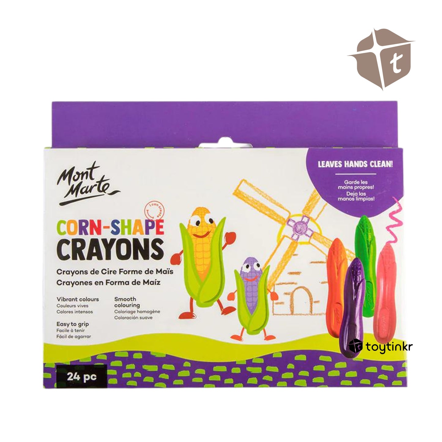 Mont Marte Corn-shaped Crayons by Toytinkr